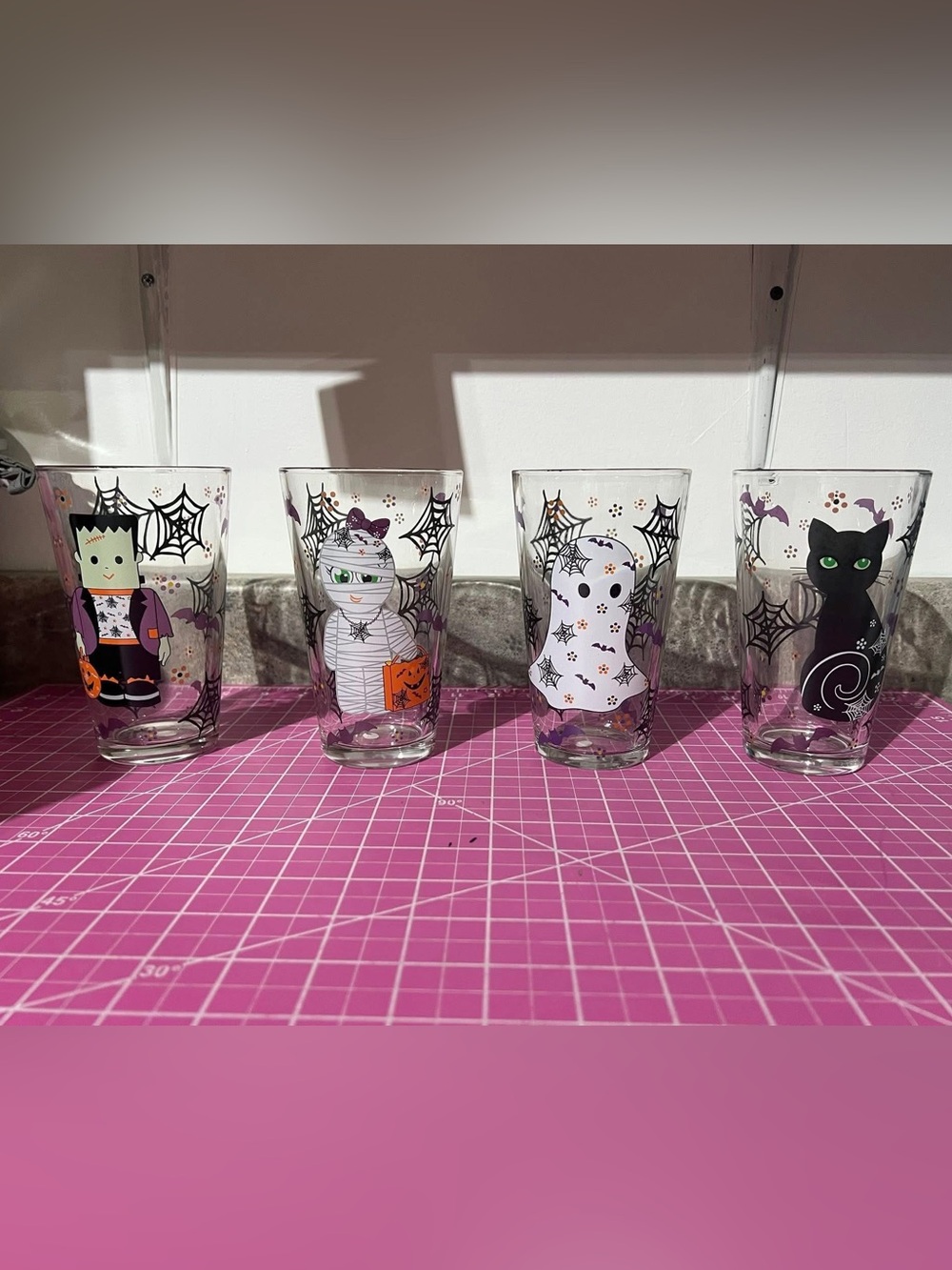 Temptations Boofetti  Glass Tumbler Set - with 4 different characters
